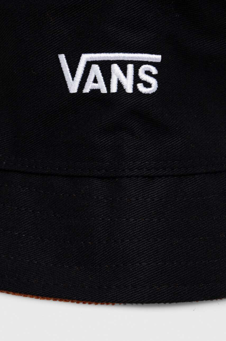 Vans Obojstranný bavlnený klobúk hnedá farba bavlnený - Pepit.sk