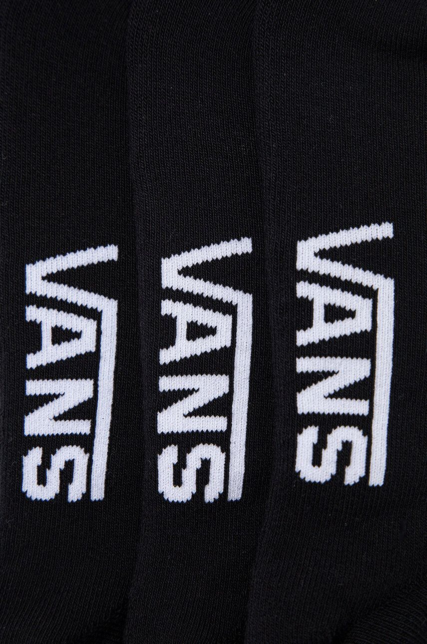 Vans Ponožky (3-pak) VN000XTTBLK1-BLK pánske čierna farba - Pepit.sk