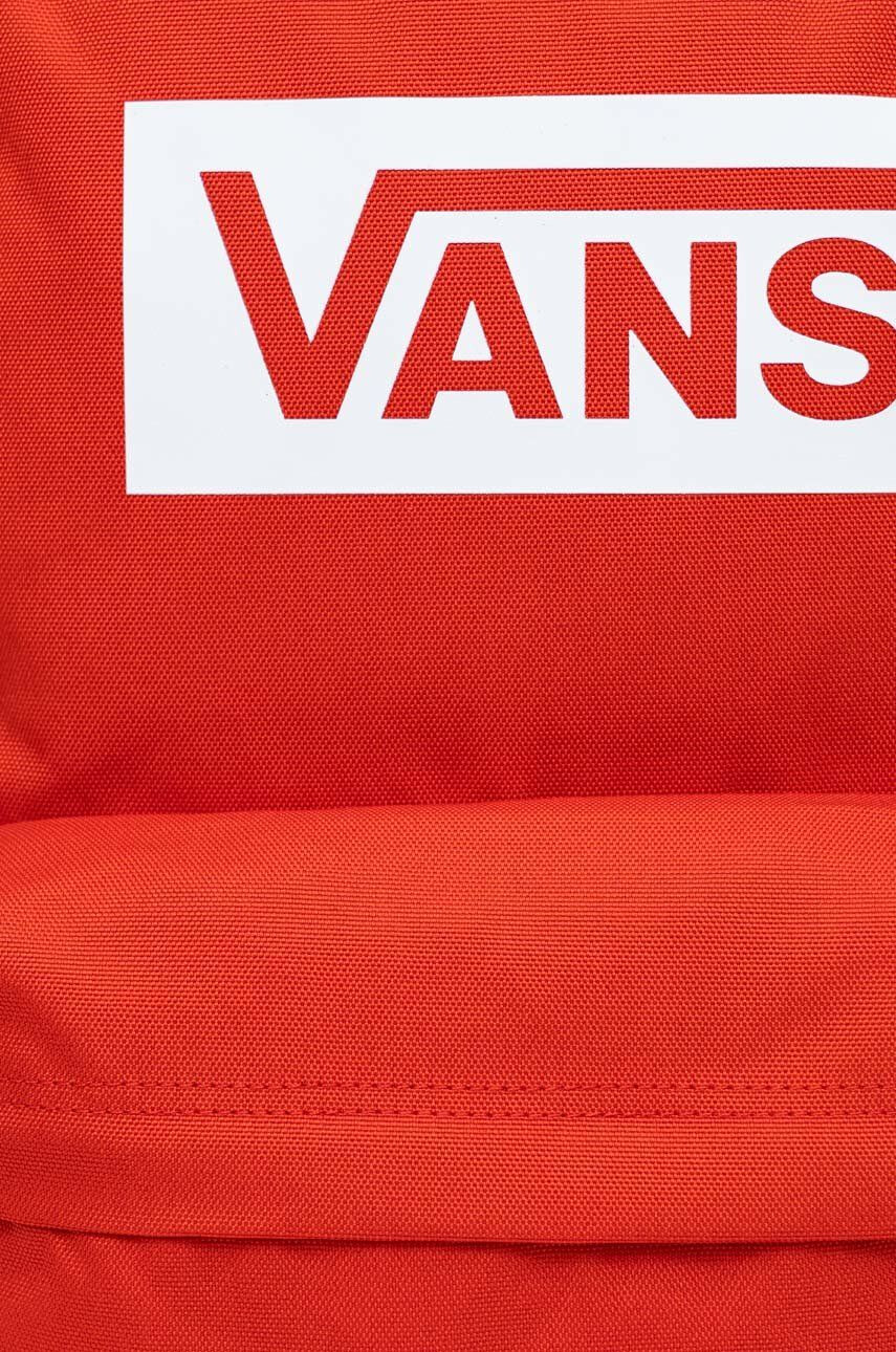 Vans Ruksak červená farba veľký s potlačou - Pepit.sk