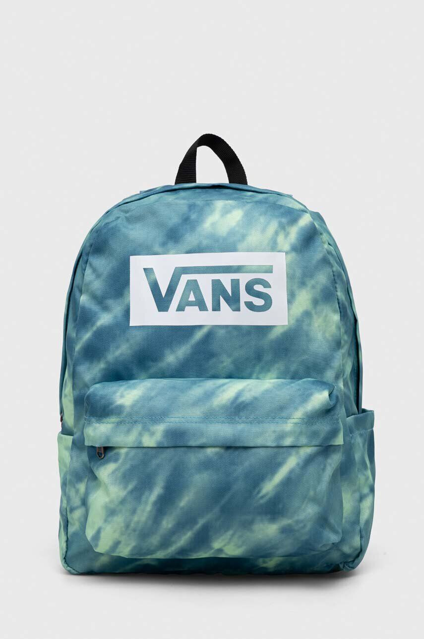 Vans Ruksak zelená farba veľký s nášivkou - Pepit.sk