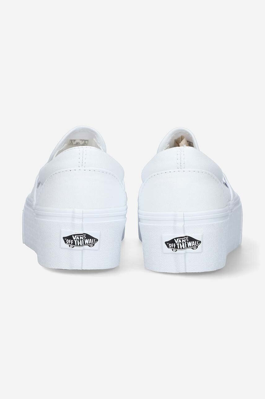 Vans Tenisky Classic Slip-On Stackf V VN0A7Q5RW00-white biela farba - Pepit.sk