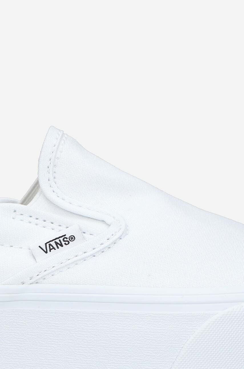 Vans Tenisky Classic Slip-On Stackf V VN0A7Q5RW00-white biela farba - Pepit.sk