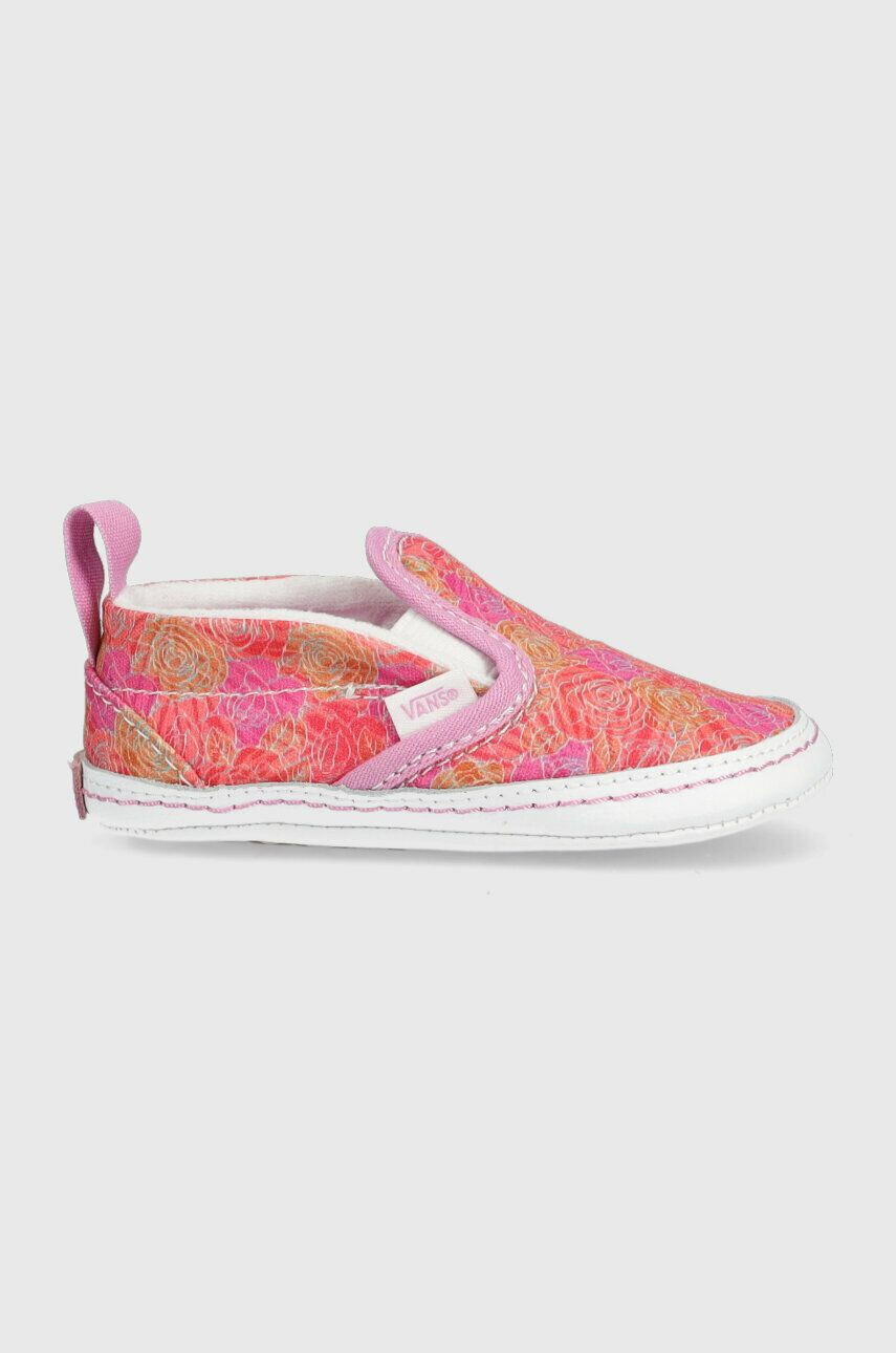 Vans Topánky pre bábätká IN Slip On V Crib ROSE MPINK ružová farba - Pepit.sk