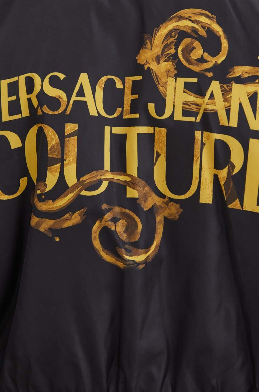 Versace Jeans Couture Obojstranná bunda bomber dámska čierna farba prechodná oversize - Pepit.sk