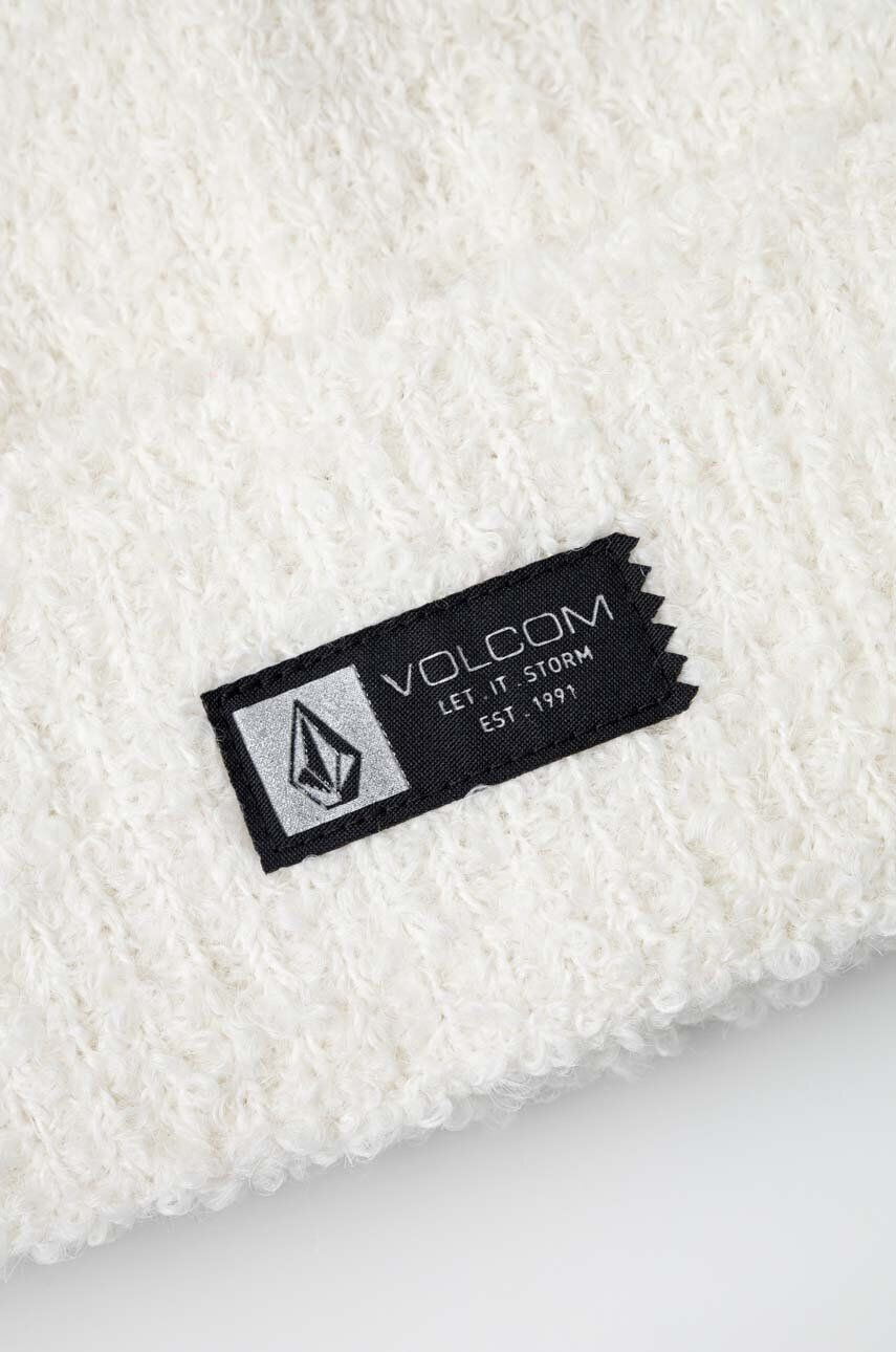 Volcom Čiapka s prímesou vlny biela farba z hrubej pleteniny - Pepit.sk