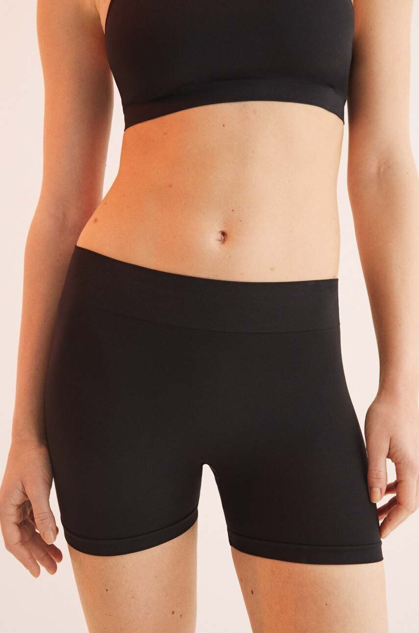 women'secret Boxerky SEAMLESS 3 čierna farba 5125007 - Pepit.sk