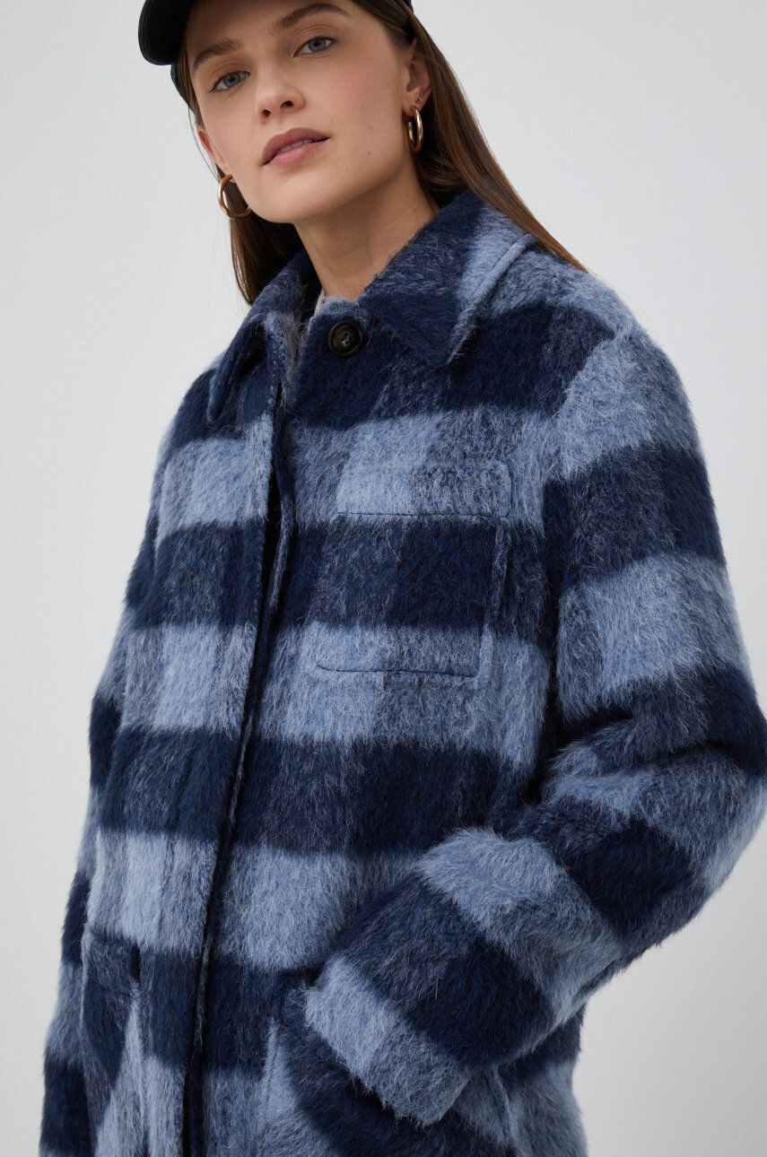 Woolrich Vlnený kabát prechodný oversize - Pepit.sk