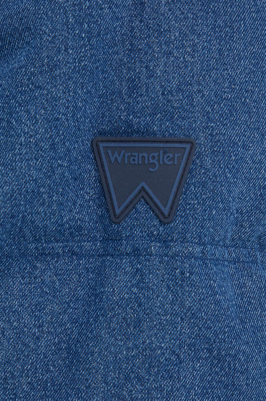 Wrangler Páperová bunda pánska tmavomodrá farba zimná oversize - Pepit.sk