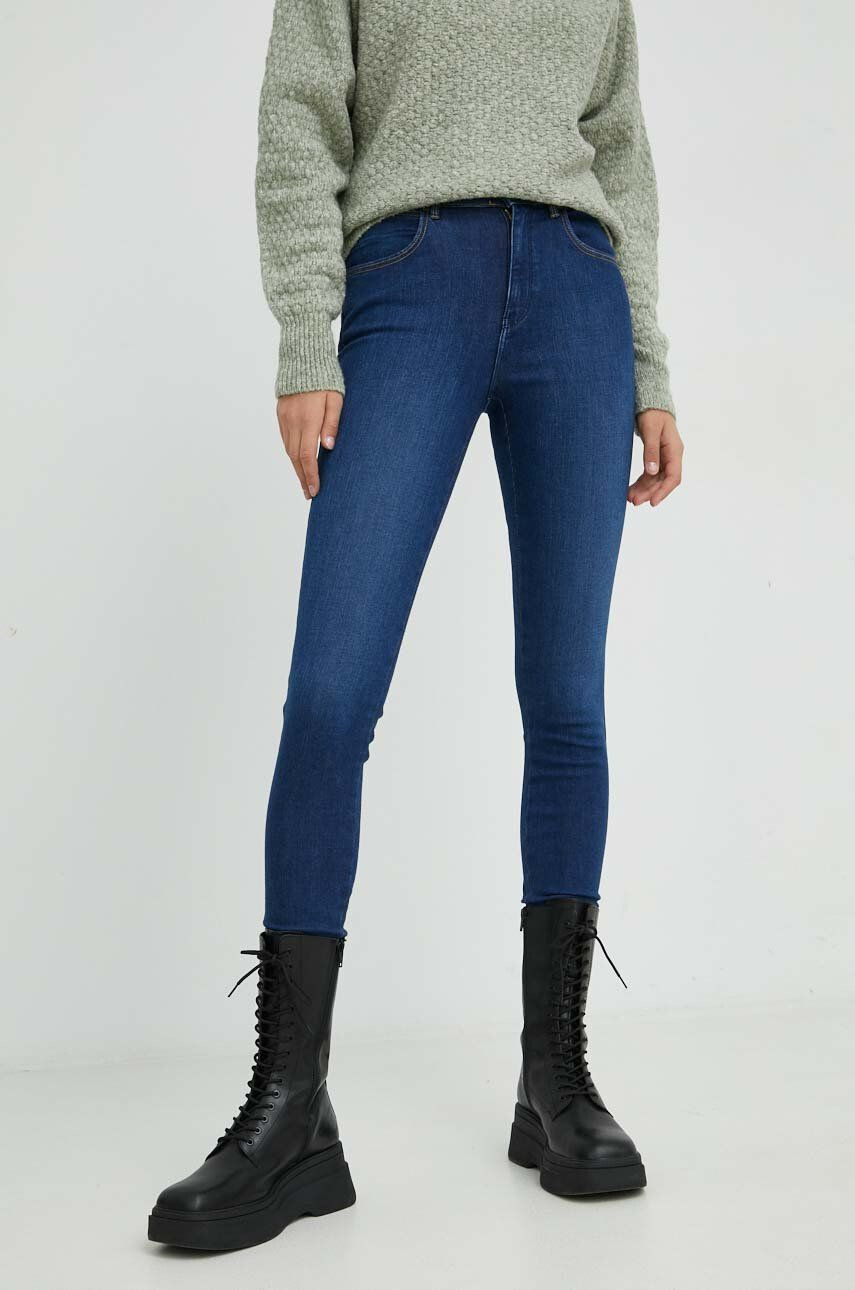 Wrangler Rifle High Rise Skinny Cozy Night dámske vysoký pás - Pepit.sk