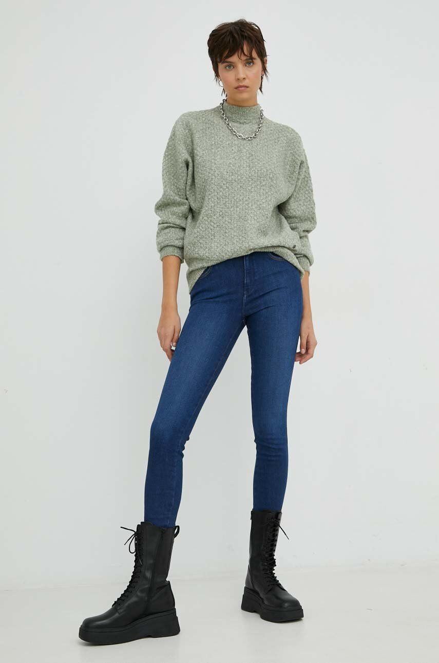 Wrangler Rifle High Rise Skinny Cozy Night dámske vysoký pás - Pepit.sk