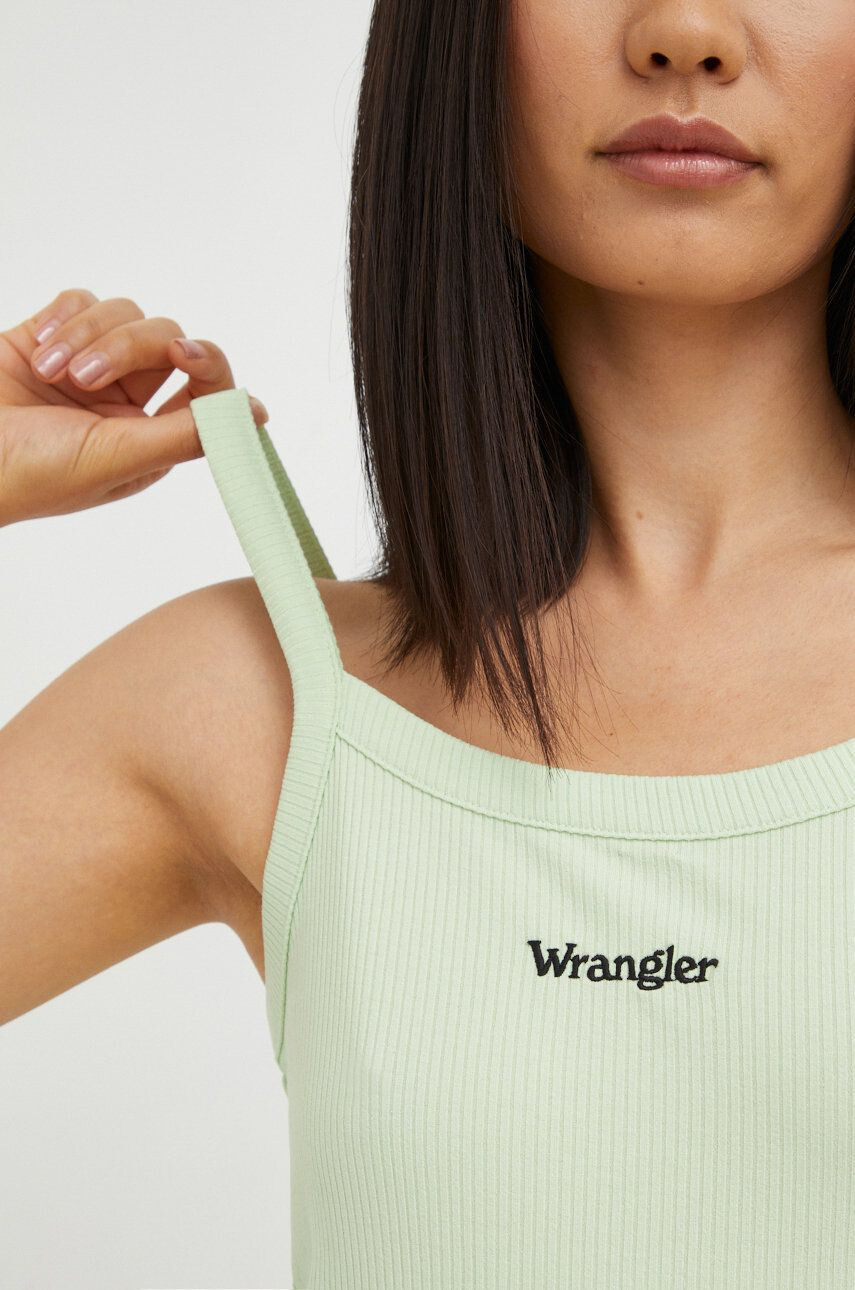 Wrangler Šaty zelená farba mini priliehavá - Pepit.sk