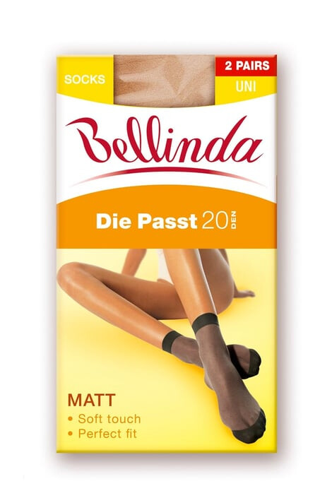 Bellinda 2 PACK silonových ponožiek DIE PASST 20 DEN amber - Pepit.sk