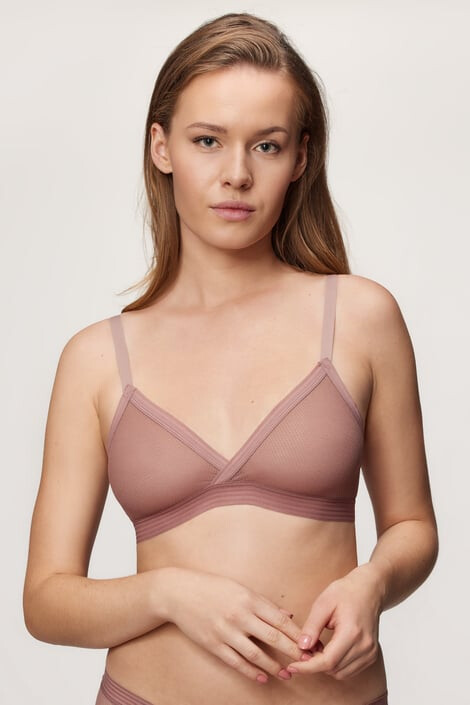 DKNY Podprsenka Sheer Bralette Rosewood - Pepit.sk