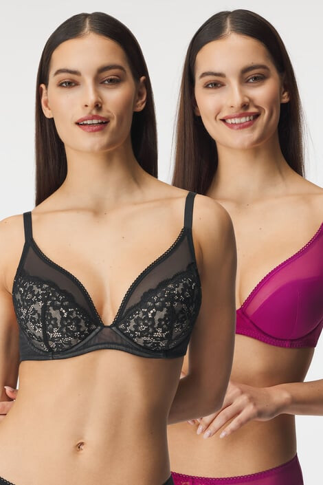 Dorina 2 PACK Podprsenka Clarise Plunge vystužená - Pepit.sk