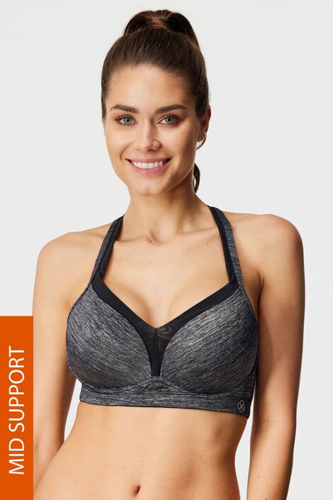 Dorina Športová podprsenka Outrun Grey Push-Up - Pepit.sk