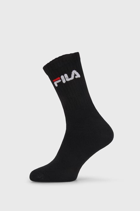 FILA 3 PACK čiernych vysokých ponožiek - Pepit.sk