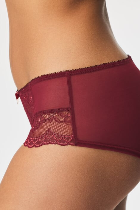 Gossard Nohavičky Superboost Lace Cranberry klasické - Pepit.sk