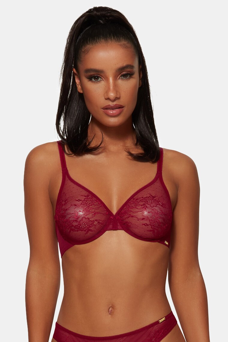 Gossard Podprsenka Glossies Lace Bordeaux - Pepit.sk