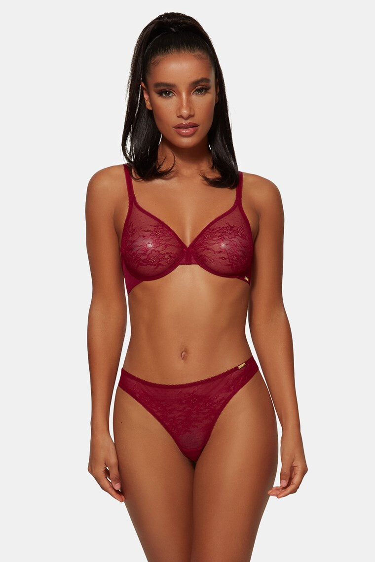 Gossard Podprsenka Glossies Lace Bordeaux - Pepit.sk