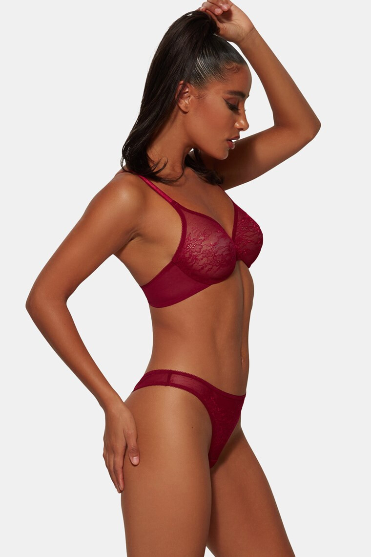 Gossard Podprsenka Glossies Lace Bordeaux - Pepit.sk