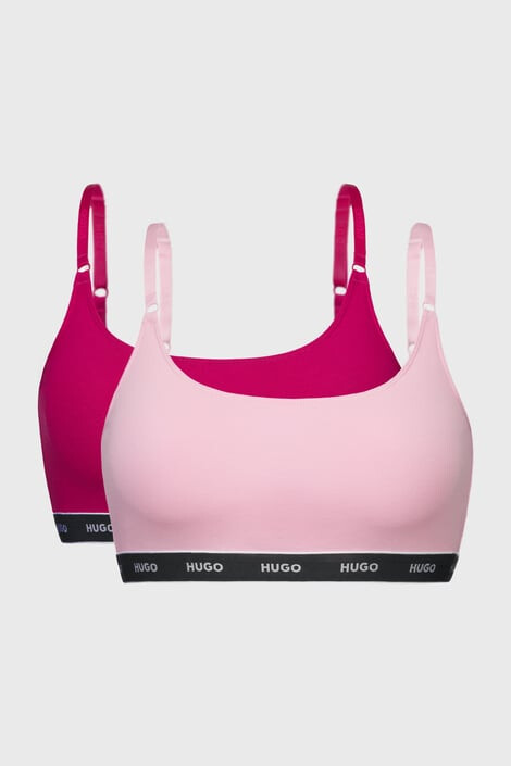 HUGO BOSS 2 PACK Podprsenka HUGO Twin Pink Bralette - Pepit.sk