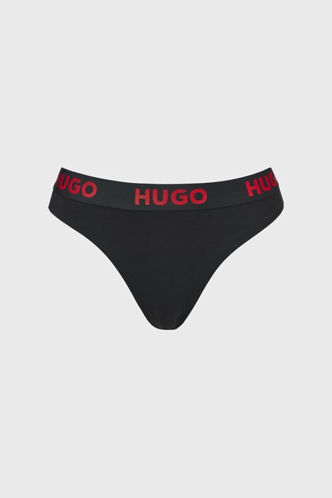 HUGO BOSS Tangá HUGO Sporty LOGO Black - Pepit.sk