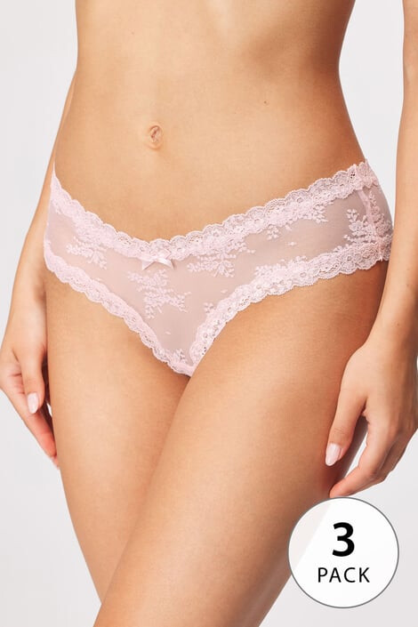 Hunkemöller 3 PACK braziliek Floral Mesh - Pepit.sk