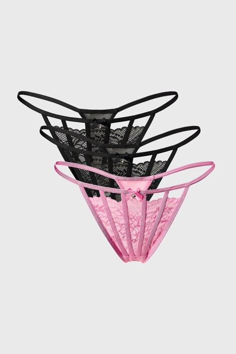 Hunkemöller 3 PACK Tanga Iris - Pepit.sk