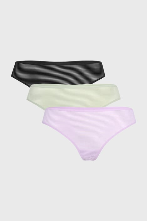 Hunkemöller 3 PACK Tangá nohavičky Alisha - Pepit.sk