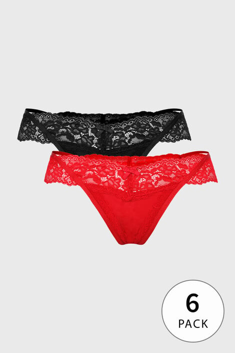 Hunkemöller 6 PACK Tangá Posie - Pepit.sk