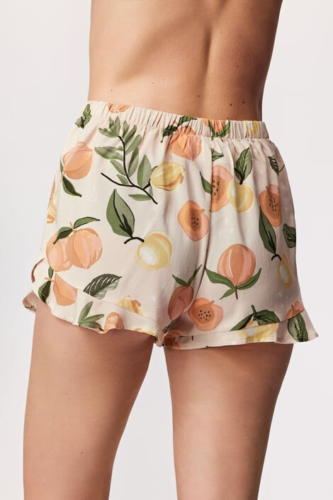 Hunkemöller Dámske pyžamové šortky Satin Fruit - Pepit.sk