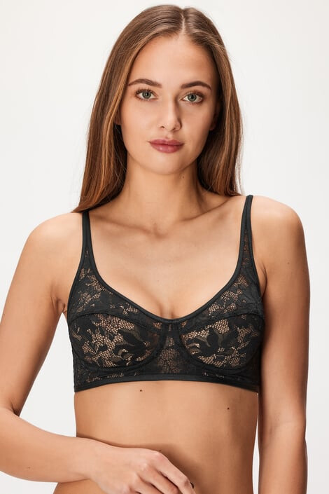 Hunkemöller Podprsenka Elle Black Bralette - Pepit.sk