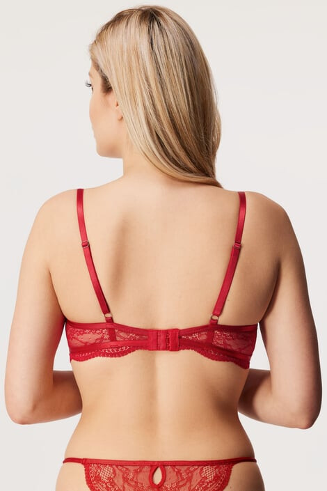 Hunkemöller Podprsenka Isabelle Red nevystužená - Pepit.sk