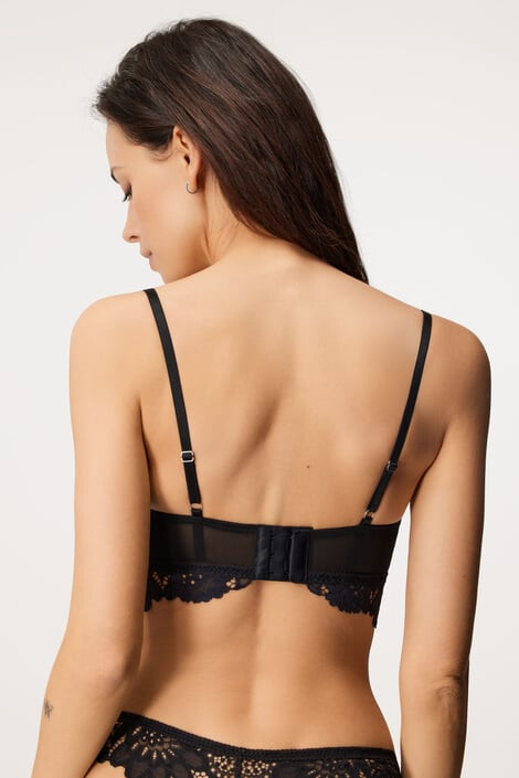 Hunkemöller Podprsenka Shiloh Black bez kostíc - Pepit.sk