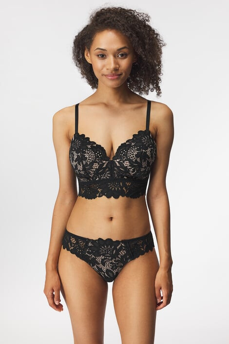 Hunkemöller Podprsenka Shiloh Black bez kostíc - Pepit.sk