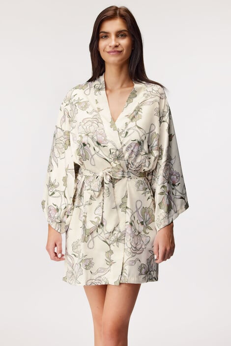 Hunkemöller Saténové kimono Satin Magnolia - Pepit.sk