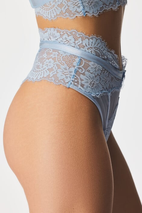 Hunkemöller Tangá Catrin Blue s vysokým pásom - Pepit.sk