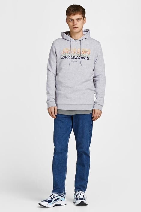 Jack & Jones Sivá mikina JACK AND JONES Brady - Pepit.sk