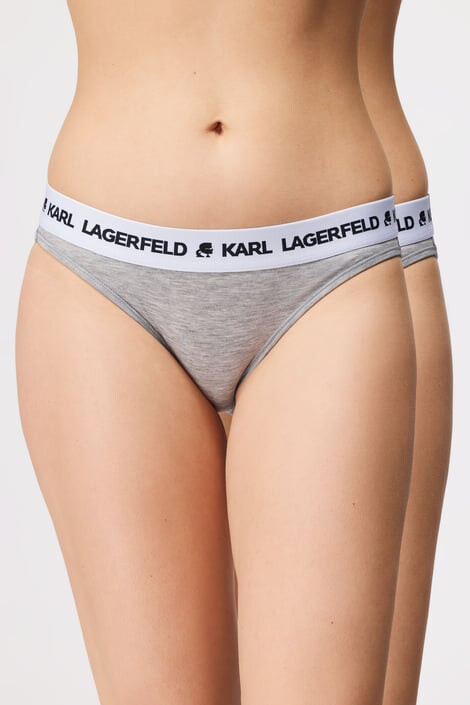 Karl Lagerfeld 2 PACK klasických nohavičiek Logo Brief - Pepit.sk