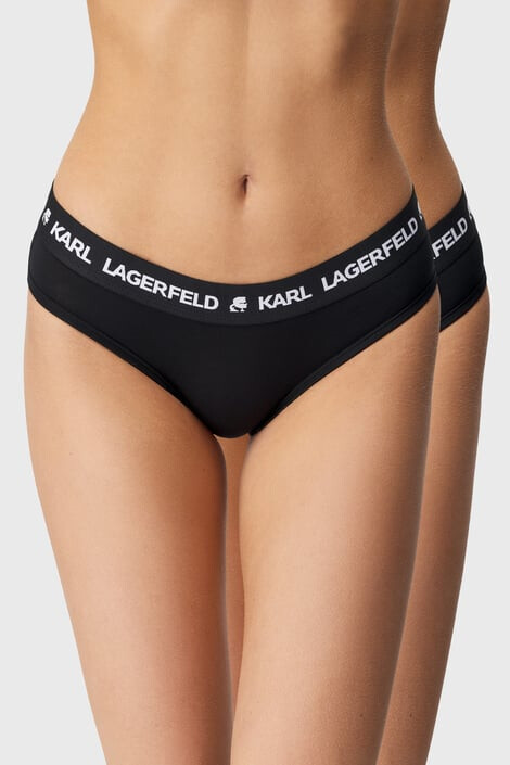 Karl Lagerfeld 2 PACK klasických nohavičiek Logo Hipsters - Pepit.sk