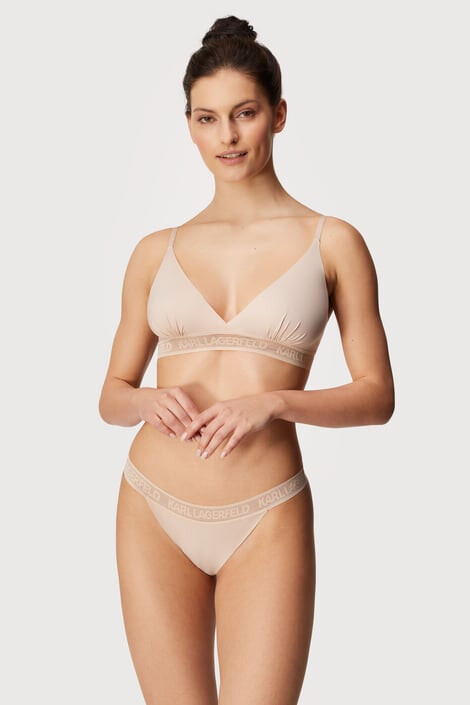 Karl Lagerfeld Podprsenka Bralette béžová - Pepit.sk