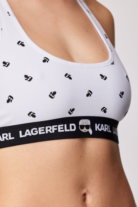 Karl Lagerfeld Športová podprsenka Iconic nevystužená - Pepit.sk