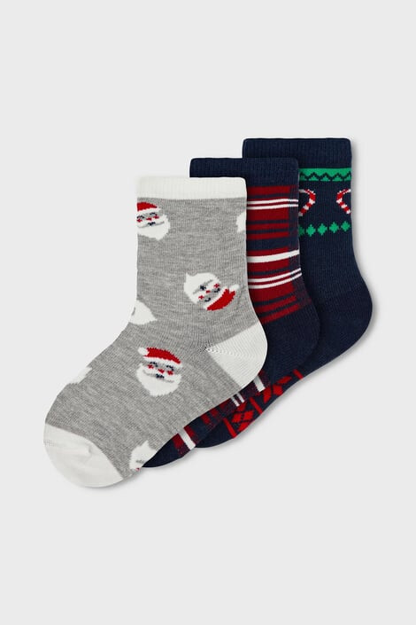 name it 3 PACK detských ponožiek Santa - Pepit.sk