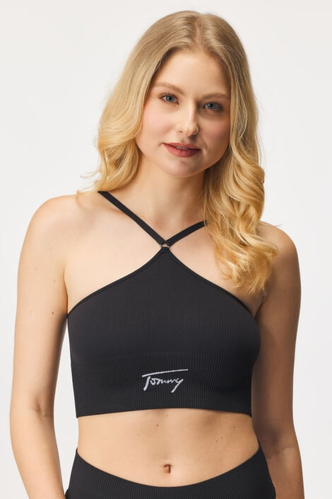 Tommy Hilfiger Podprsenkový Crop top Halter Signature Bralette - Pepit.sk