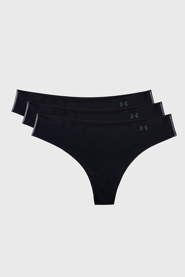 Under Armour 3 PACK športových nohavičiek Thong čierne - Pepit.sk