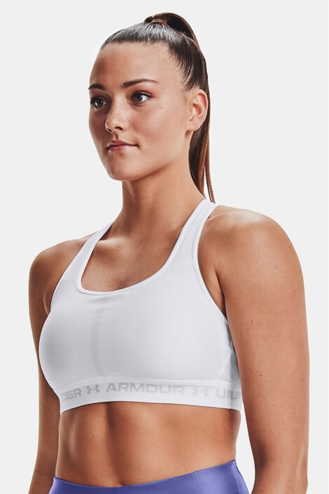 Under Armour Biela športová podprsenka Crossback Mid - Pepit.sk