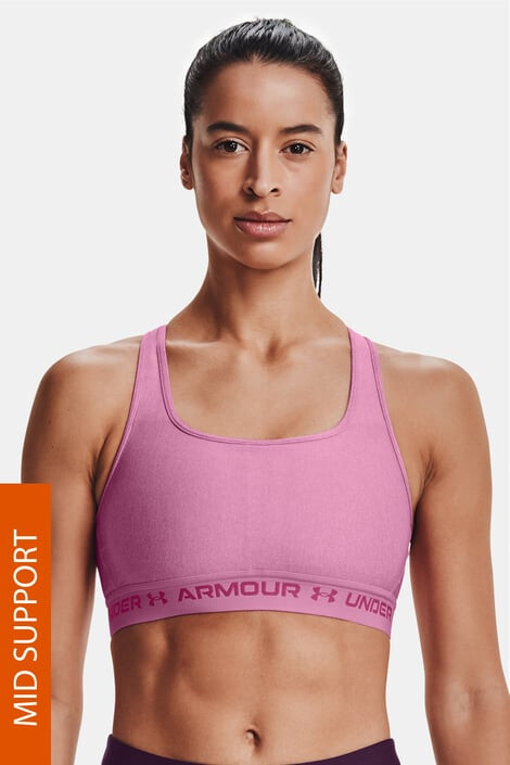 Under Armour Ružová športová podprsenka Crossback Heather - Pepit.sk