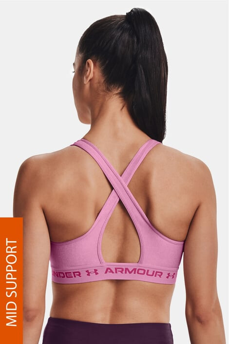 Under Armour Ružová športová podprsenka Crossback Heather - Pepit.sk