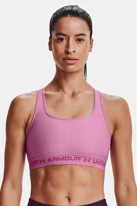 Under Armour Ružová športová podprsenka Crossback Heather - Pepit.sk