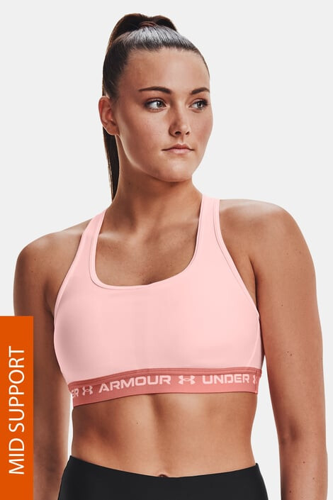 Under Armour Ružová športová podprsenka Crossback Mid - Pepit.sk